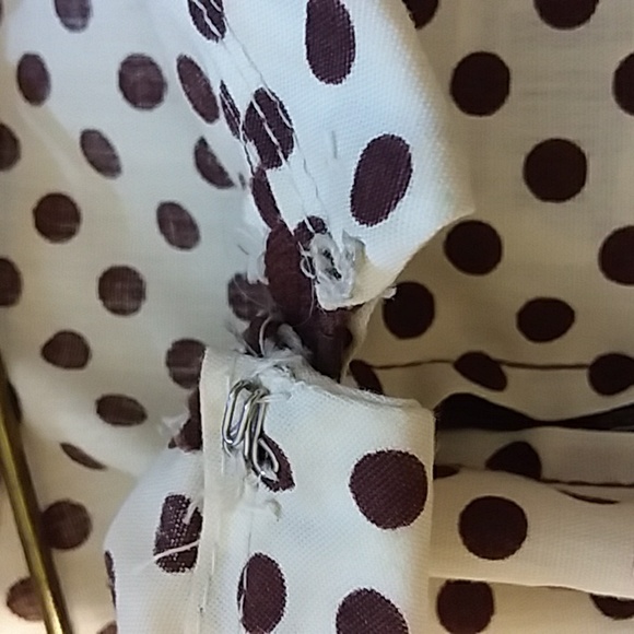 Vintage 70s David Warren 2 piece dress Chocolate ESTATE Size small - Picture 14 of 15